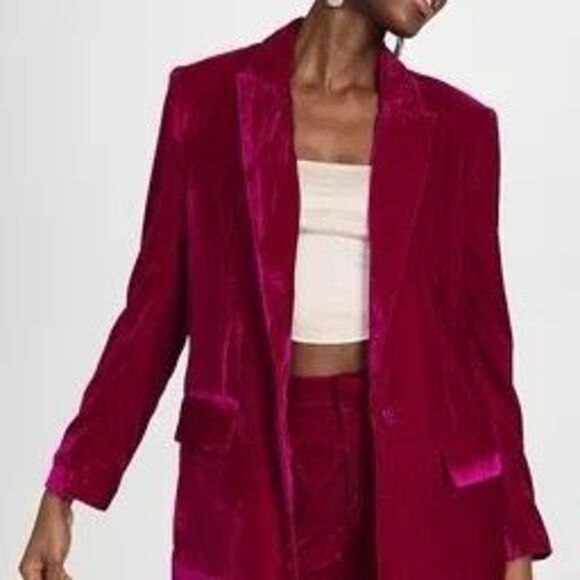 Endless Rose Velvet loose Fit Blazer - Picture 2 of 8